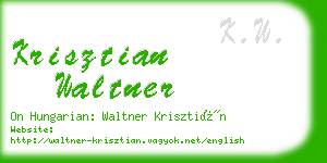 krisztian waltner business card